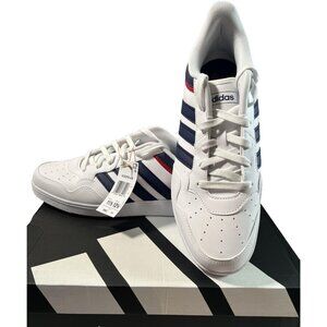 Adidas Hoops 4.0 Shoes Mens Size 11.5 White Navy Red Low Top Sneaker NEW JQ9986